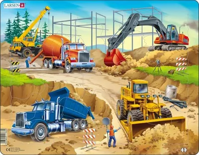 Produktbild von Układanka Puzzle budowlane Maxi