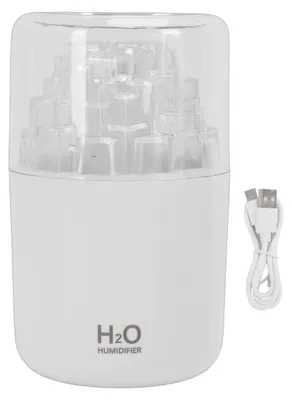 Produktbild von Auto-Diffusor-Luftbefeuchter, USB-Aromatherapie, ätherisches Öl mit Umgebungslicht, für Zuhause, Büro, Schlafzimmer, Weiß