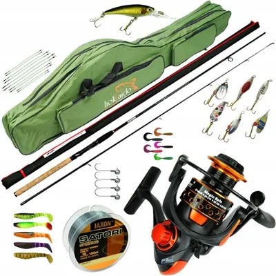 Produktbild von Spinnruten Set Jaxon Tenesa 240cm 5-25g mit Rolle und Tasche