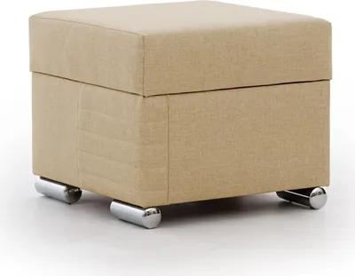 Produktbild von Polsterhocker mit Stauraum CANTON in Stoff Liverpool Beige