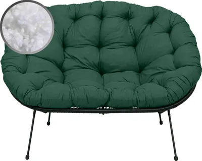 Produktbild von AMPO Sitzkissen Polsterkissen Freizeitkissen Gartenkissen für das Sofa dunkelgrün