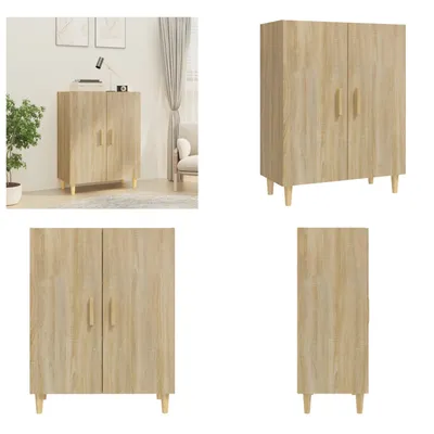 Obrázek produktu pro vidaXL Příborník Sonoma dub 70x34x90 cm materiál na bázi dřeva - Příborník - Příborníky - Skříňka - Úložná skříňka