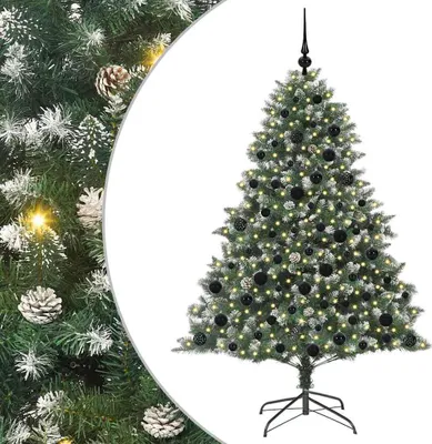 Obrázok produktu pre vidaXL Umelý vianočný stromček s 300 LED diódami so stojanom zelený 180 cm