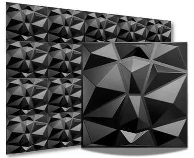 Obrázok produktu pre 40 kusov 3D panelov na stenu z PVC, rozmer 50x50 cm
