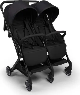 Produktbild von Baninni Zwillings-Kinderwagen Adige Schwarz