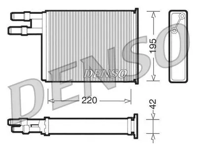 Produktbild von DENSO DRR09031 Wärmetauscher Innenraumheizung Kühler für FIAT DUCATO Kasten (290) DUCATO Pritsche/Fahrgestell (290) für CITROËN JUMPER Kasten (244)