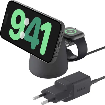 Produktbild von Belkin WIZ020VFH36, Drinnen, USB, Kabelloses Aufladen, 1,5 m, Anthrazit