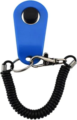 Productafbeelding van Huisdier Trainingsklikker - Hondentrainer Clicker - Huisdieren Trainen - Universeel Compatibel - 6.5 x 3.5 x 1.7 cm - Blauw Zwart