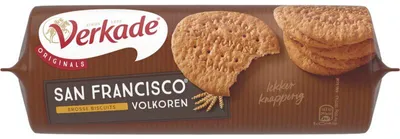 Produktbild von Verkade San Francisco Vollkornkekse 250g – Knusprige, ballaststoffreiche Snacks
