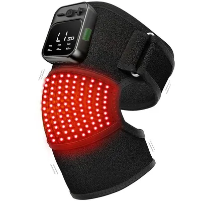 Produktbild von Tragbarer kabelloser Knie-Massager, Wärme & Vibration, Graphen-Heizung, 3 Vibrationsstufen, 6 Heizstufen, 5000 mAh Akku,ideal für Zuhause & unterwegs