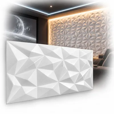 Produktbild von 3D Paneele Wandpaneele Polystyrol XPS – Styropor Verkleidung für Wand & Decke – 100x50 cm (0,5 m²) – Leicht, Flexibel & Einfach zu Montieren, KI-generiertes Bild