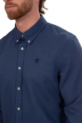 Image de TIMBERLAND - Chemise slim en lin mélangé pour homme - Taille XL