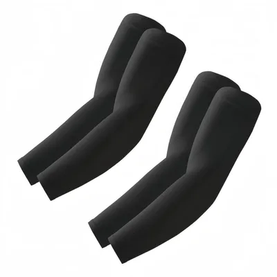 Immagine prodotto di Maniche protettive UV per donna e uomo, colore nero, confezione da 2 pezzi