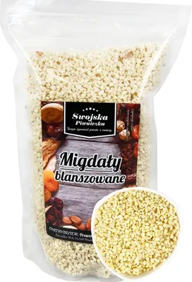 MIGDAŁY BLANSZOWANE KOSTKA 500G SWOJSKA PIWNICZKA
