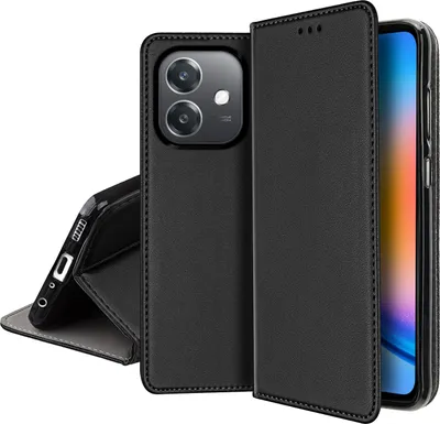 Obrázok produktu pre KOŽENÉ PUZDRO pre OPPO A40 | A40M MAGNETICKÉ PUZDRO TOKRA GLASS 9H