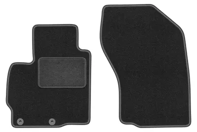 Image de Tapis avant en moquette pour Peugeot 4008 2012-2017 (crossover) – 2 pièces, gris graphite, sur mesure – Wielganizator LUX