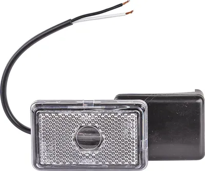 Begrenzungsleuchte Positionsleuchte mit Halterung 12 V weiß für Anhänger PKW Traktor Wohnwagen Wohnmobil Auto Hänger Licht Leuchte KFZ Werkstatt Landwirtschaft Garage 927251 69116 4031765691161 Stabilo-Fachmarkt.de Dema