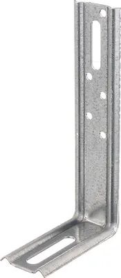 Immagine prodotto di Alberts 866280 Staffa di regolazione, angolo 90°, in rilievo, con foro asolato, zincata sendzimir, 70 x 140 x 30 mm, set da 25