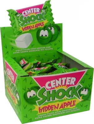 Produktbild von Center Shock Apfel Kaugummi extra sauer 100 Stück