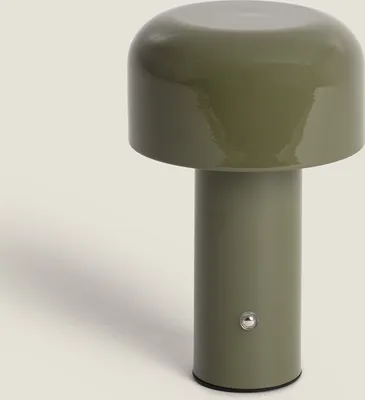 Produktbild von LED Tischlampe 2W Tragbar Metall mit wiederaufladbarem USB-Akku Zaipi Grün