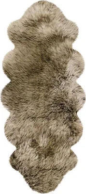 Produktbild von Heitmann Felle Australisches Premium Doppel-Lammfell  Farbe Braun mit hellen Spitzen; Größe ca. 175 x 63 cm 182BS