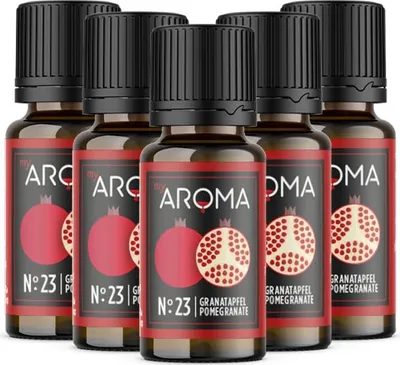 Produktbild von myAROMA flavour drops – Garantapfel 5x10ml, zuckerfreie, kalorienfreie & vegane Lebensmittelaroma ohne künstliche Farbstoffe, ideal für Backen, Essen und Trinken, Nr. 23