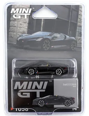 Produktbild von Bugatti W16 Mistral Schwarz 2024 - BLISTR - Mini GT 1:64