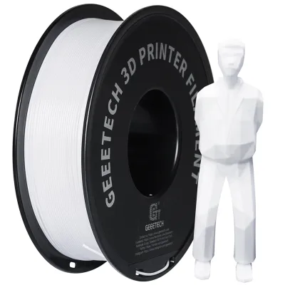 Produktbild von Geeetech PETG-Filament für 3D-Drucker 1,75 mm Massgenauigkeit ±0,03 mm 1 kg 3D-Druckmaterialspule (2,2 lbs) °C Weiss