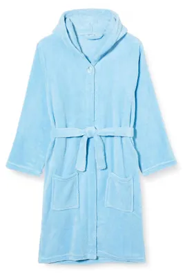 Produktbild von Playshoes Uni Kinder Fleece-Bademantel Morgenmantel, bleu, 158/164