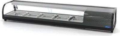 Image de Maxima - Vitrine réfrigérée Gastro pour sushi -132 l - incl. 5 x 1/2 GN - Plateau
