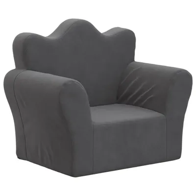 Produktbild von Kindersofa Anthrazit Weich Plüsch