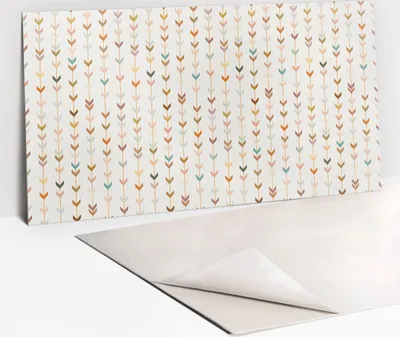 Obrázek produktu pro Ochranný Panel PVC - Samolepicí Vinylové Dlaždice na Stěnu - 100 x 50 - Boho složení