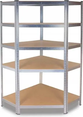 Image de Étagère D'angle Étagère De Stockage 5 Tables 175 Kg Table Métallique Max 875 Kg