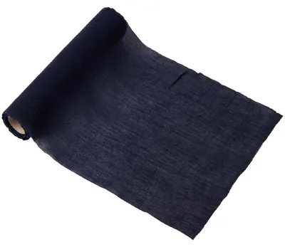 Produktbild von Tischläufer Musselin dunkelblau 28 cm x 5 m Hochzeitsdeko - Einheitsgröße