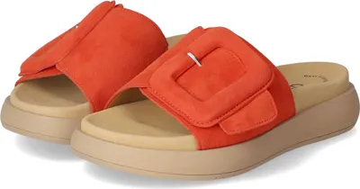 Produktbild von Gabor Damen Pantoletten Orange Rauleder  Größe: 44