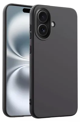 Produktbild von Hülle für Apple iPhone 16 Handyhülle Back Cover Silikon Case Bumper in Schwarz