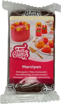 Produktbild von FunCakes Mandelhaltige Zuckermasse Dark Brown 250 g