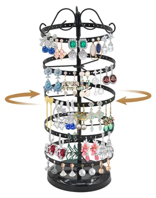 Image de Elzusha - Organisateur rotatif pour boucles d'oreilles, avec 220 compartiments et 5 niveaux