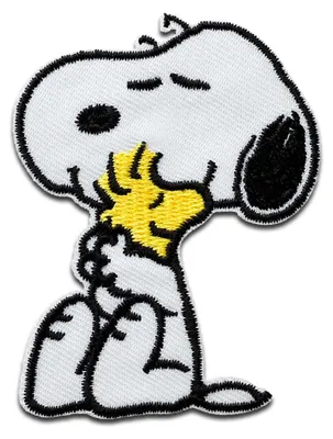 Produktbild von Mono-Quick Peanuts Snoopy und Woodstock - Aufnäher, Bügelbild, Aufbügler, Applikationen, Patches, Flicken, zum aufbügeln, Größe: 6,9 x 5,5 cm