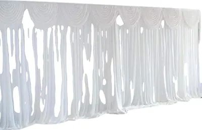 Image de Rideau, design élégant, utilisation polyvalente, BLANC, BLANC