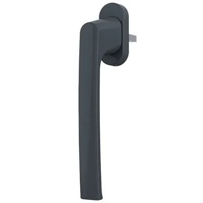 Produktbild von Premium Aluminium Fenstergriff für Kipp- und Schiebetüren, Farbe:Grau RAL 7016, Stiftlänge:45mm