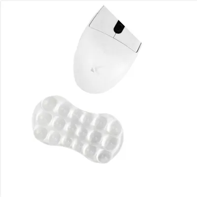 Produktbild von INF Kristall Silikon Handgelenkauflage Mauspad 12.9cm x 6.9cm ergonomisch Transparent