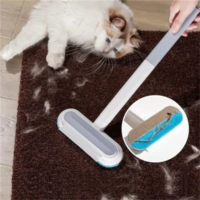 Produktbild von Fusselbürste Katzenhaarentferner-Möbel, Hundehaarentferner,wiederverwendbare Fusselrolle, Tierhaarentfernungswerkzeuge, Teppichrechen