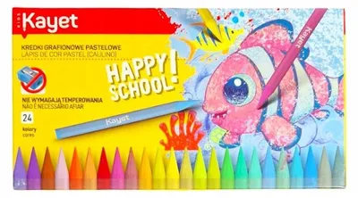 Produktbild von Kayet Wachsmalstifte aus Kaolin 24 Pastellfarben