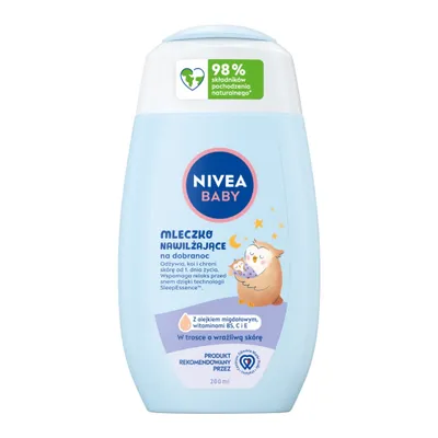 Obrázek produktu pro Nivea Baby Mleczko nawilżające na dobranoc, 200ml