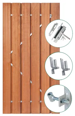 Productafbeelding van Tuindeur Privacy hardhout 100 cm Tuindeco