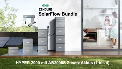 Produktbild von Zendure SolarFlow Bundle Hybrid Inverter Hyper 2000 + 1x AB2000X