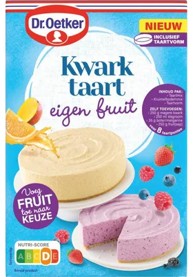 Immagine prodotto di Dr. Oetker Kwarktaart Eigen Preparato per dolci alla frutta 210g – preparato per torta alla ricotta
