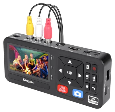 Zdjęcie produktu dla Urządzenie do digitalizacji wideo o przekątnej 3 cale, rozdzielczość 1080P, 60 klatek na sekundę, do digitalizacji kaset VHS, płyt DVD, nagrań z kamer oraz do archiwizacji gier