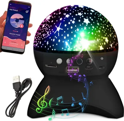 Produktbild von LED Sternenhimmel Lampe Stern Projektor Bluetooth Lautsprecher Musik Nachtlicht